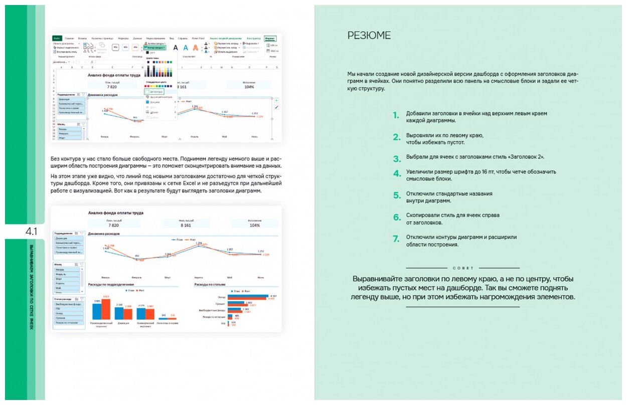 Заставьте данные говорить: Как сделать бизнес-дашборд в Excel. Руководство по визуализации данных - фото №4