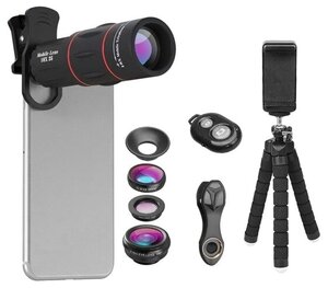 Фото Комплект объективов Apexel 18x Telephoto 5-in-1 KIT (T18XBZJ5)