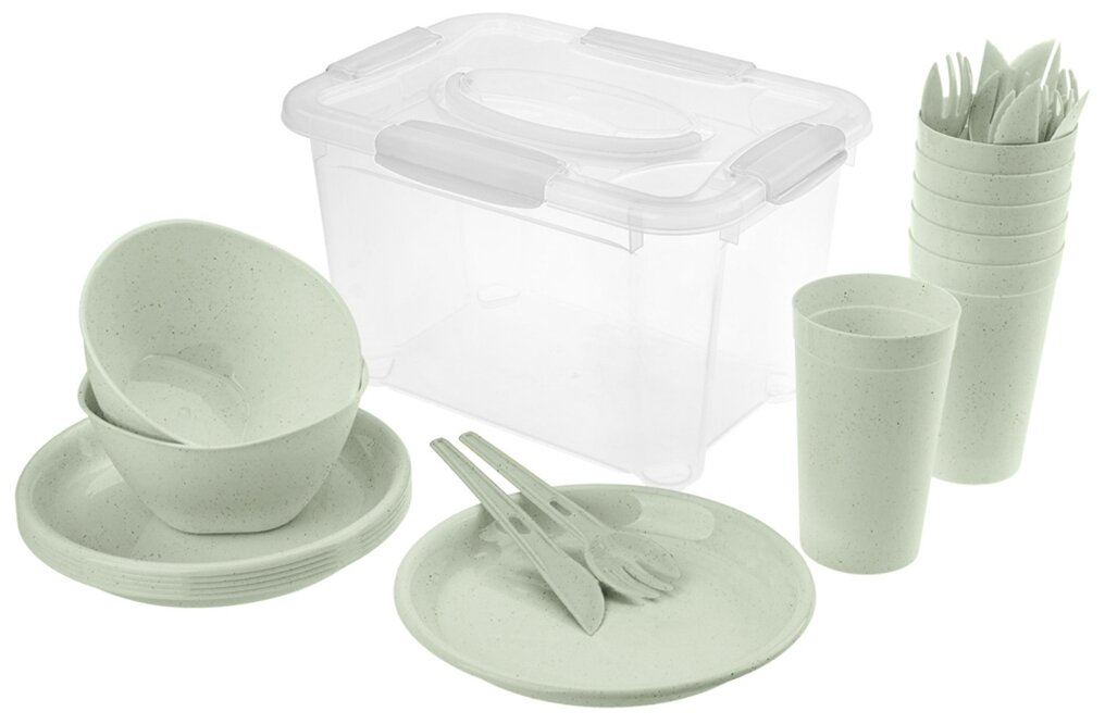Набор посуды для пикника "OPTIMUM" на 6 персон, 27 предметов