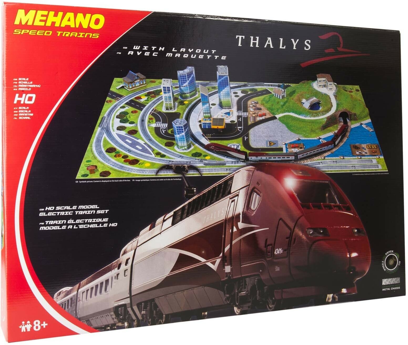 MEHANO Железная дорога Thalys с ландшафтом 2,85 м - фото №1