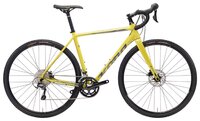 Шоссейный велосипед KONA Jake the Snake (2018) gloss yellow/charcoal/blue decals 48 см (требует фина