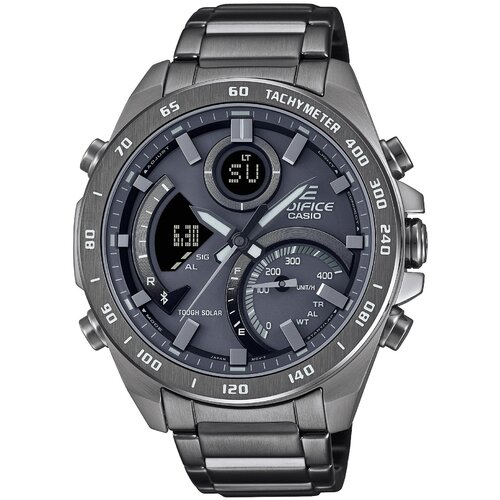 Наручные часы CASIO Edifice ECB-900MDC-1A, серый, черный счетчик часов кварцевый таймер часовое расстояние для автомобиля судового катера трактора двигатель ly 748 ac dc12 36v