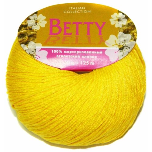 Пряжа Betty хлопок - 1 моткок (125 м, 50 гр), цвет 12
