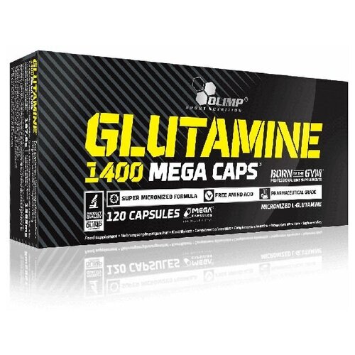 фото Глютамин olimp glutamine 1400 mega caps, 120 капсул olimp laboratories sp. z o.o