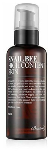 Benton Тонер с муцином улитки и пчелиным ядом Snail Bee High Content Skin, 150 мл