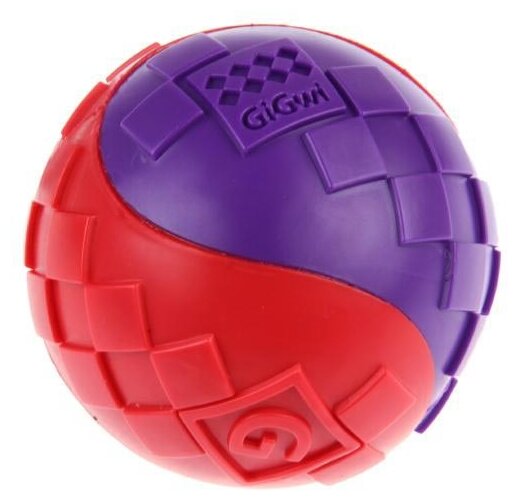 75336 Игрушка для собак Два мяча с пищалкой 8см, серия GiGwi BALL - фотография № 4