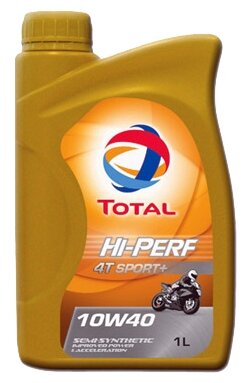 Моторное масло TOTAL Hi Perf 4T Sport 10W40 полусинтетическое 1 л