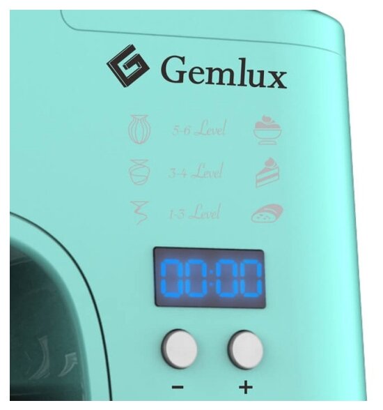 Миксер планетарный "Gemlux" GL-SM421TB, 4,2л (0,8кВт) мятный - фотография № 2