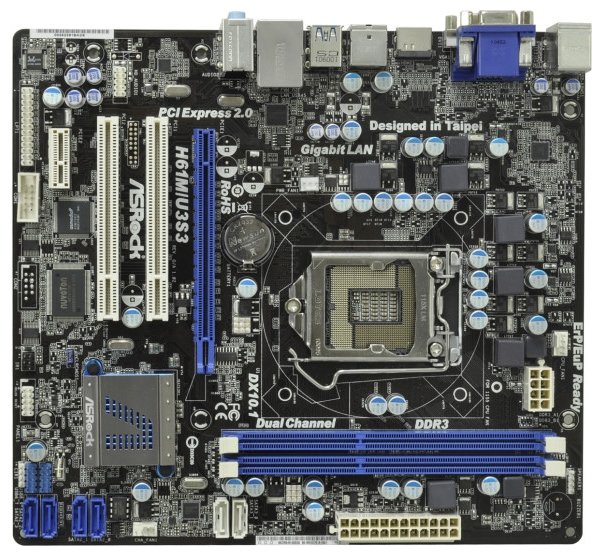 Материнская плата ASRock H61M/U3S3