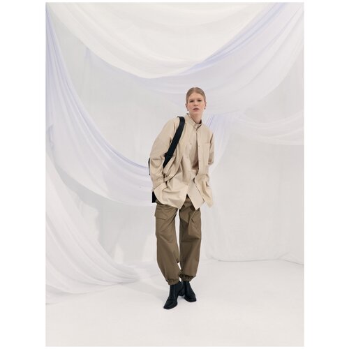 фото Рубашка gate31, размер m, бежевый