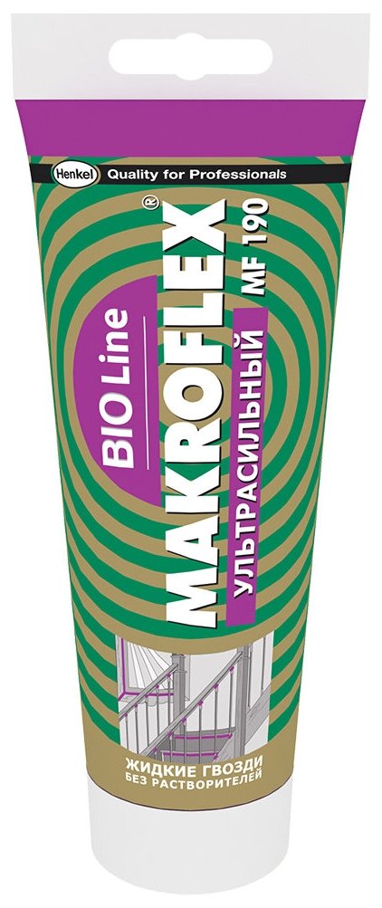 Монтажный клей Makroflex Bio Line MF190, 185 г, прозрачный