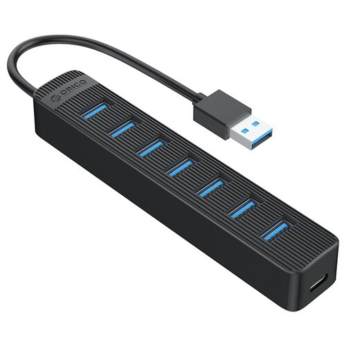 USB-концентратор  ORICO TWU3-7A, разъемов: 7, черный