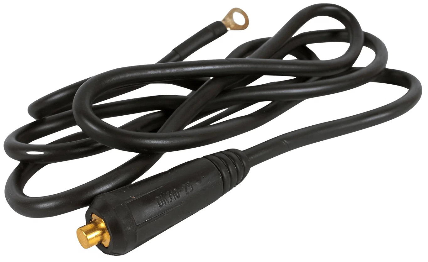 Сварочный кабель многожильный 2м 16мм2 с вилкой 10-25мм Sturm! AWK-2160