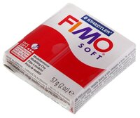 Полимерная глина FIMO Soft запекаемая рождественский красный (8020-2P), 57 г