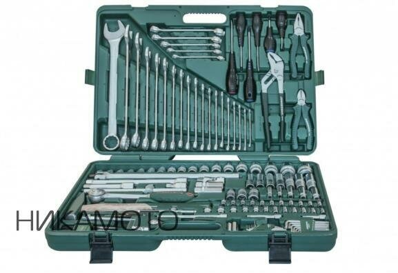 JONNESWAY S04H524128S Набор инструмента универсальный 1/4", 1/2"DR, 128 предметов