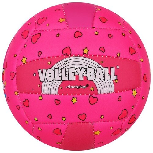 фото Мяч волейбольный, пвх, машинная сшивка, 18 панелей, размер 2 onlytop
