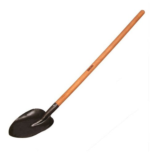 Лопата универсальная, с рёбрами жёсткости, L = 147 см, деревянный черенок, Greengo лопата штыковая с рёбрами жёсткости невесомость