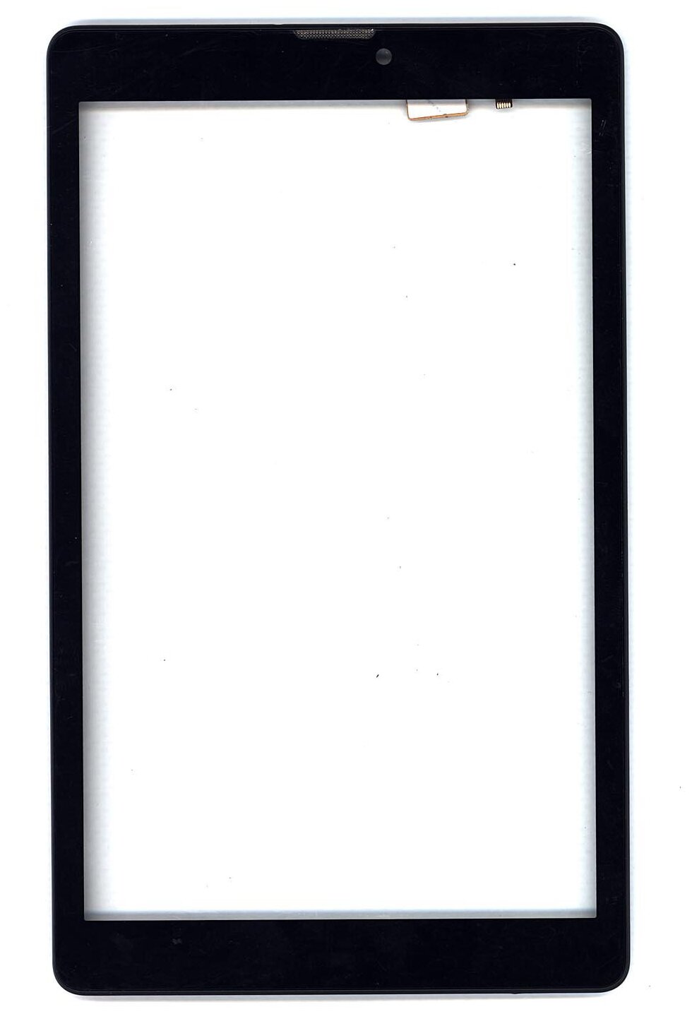 Сенсорное стекло (тачскрин) для Irbis TZ84 черное с рамкой