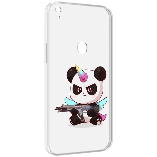 Чехол MyPads панда-единорог детский для Alcatel SHINE LITE 5080X 5.0 задняя-панель-накладка-бампер
