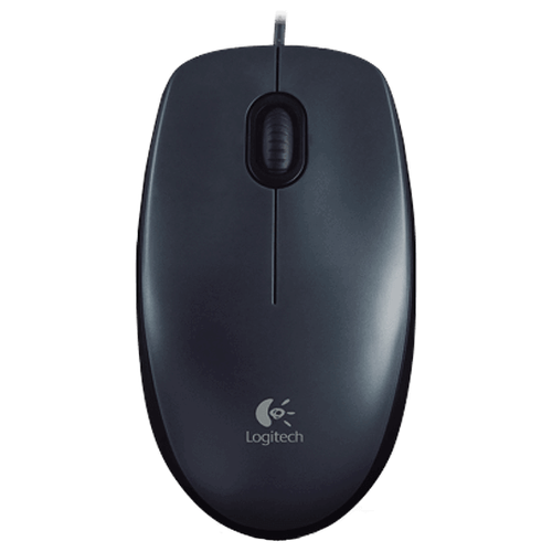 Мышь Logitech M100, черный мышь проводная logitech g402 чёрный usb