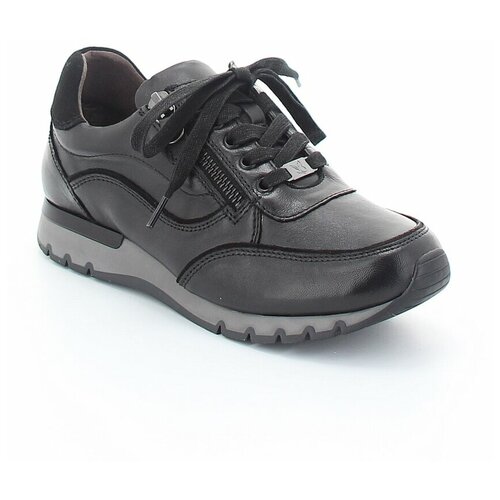 фото Кроссовки caprice женские демисезонные, размер 37, цвет черный, артикул 9-9-23750-29-070