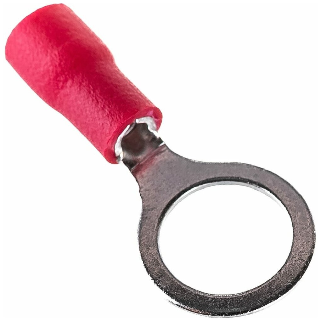 фото Наконечник кольцевой изолированный Rexant 08-0016 8.4 мм 0.5-1.5 мм (НКи 1.5-8/НКи 1,25-8) красный (в упак. 100 шт.)