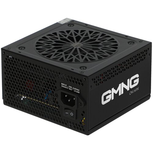 Блок питания GMNG PSU-700W-80+, 700Вт, 120мм, черный, retail блок питания oklick gmng psu 700w 80 700вт 120мм черный retail