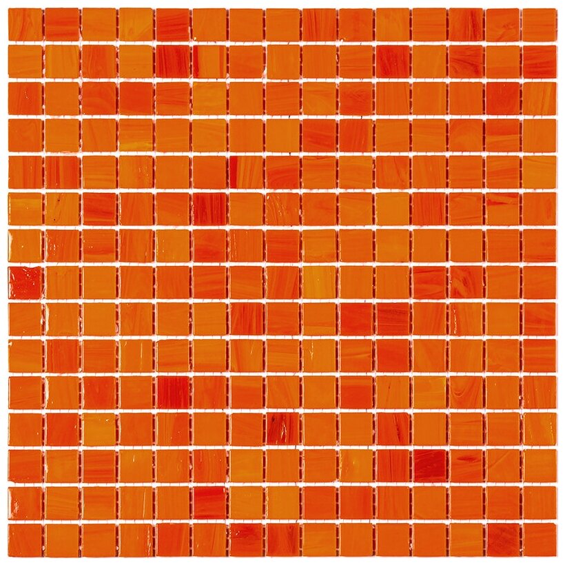 Мозаика Alma SN288 из глянцево-матового (микс) цветного стекла размер 32.7х32.7 см чип 20x20 мм толщ. 4 мм площадь 0.107 м2 на бумаге