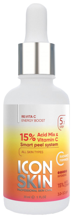 Пилинг для лица с витамином С с 15% комплексом кислот / Re Vita C 30 мл