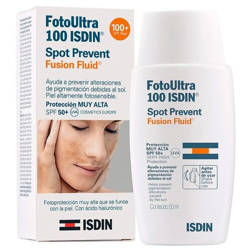 фото Isdin флюид Foto Ultra 100Spot Prevent против пигментных пятен, SPF 50, 50 мл