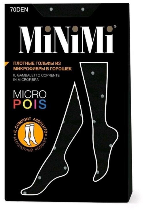 Гольфы MiNiMi, 70 den, размер 0 (one size), черный