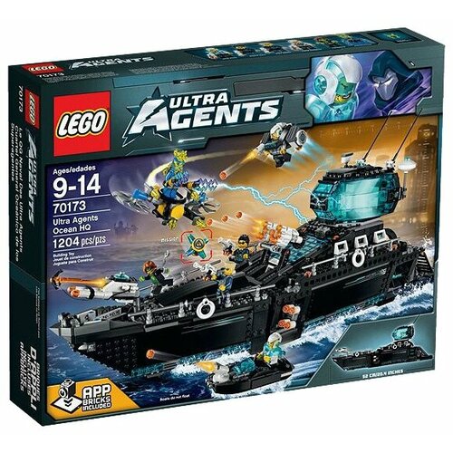 Конструктор LEGO Ultra Agents 70173 Океаническая штаб-квартира Ультра Агентов, 1204 дет.