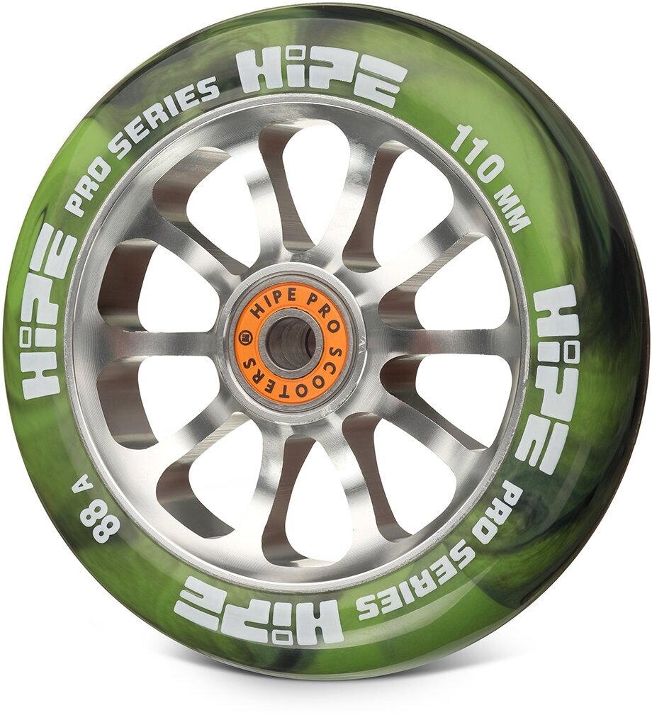 Колесо Hipe H7 110mm*26mm, Green/silver