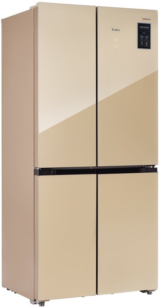 Холодильник Side by Side Tesler RCD-482I BEIGE GLASS