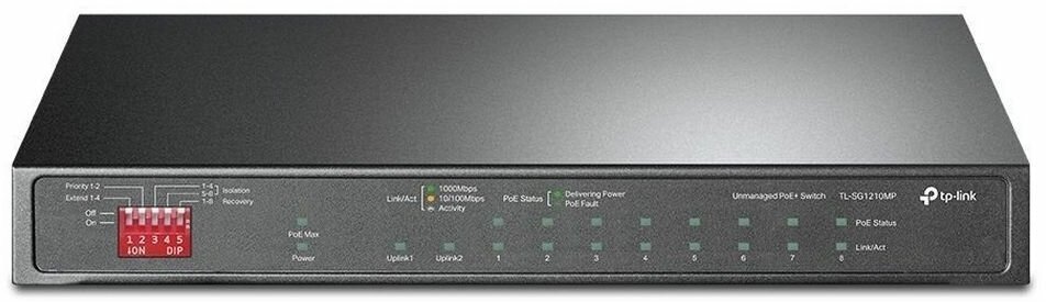 Коммутатор неуправляемый TP-Link TL-SG1210MP