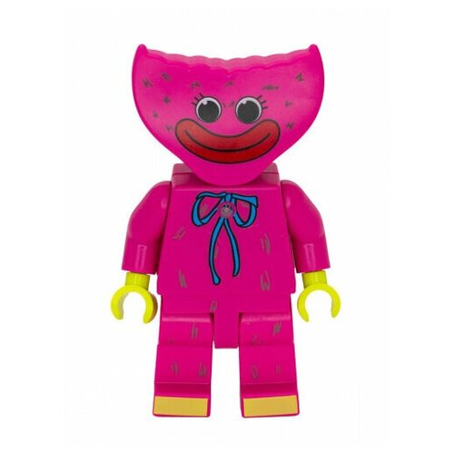 Фигурка Huggy Wuggy Kissy Missy с подсветкой розовая 18см мягкая игрушка playtime co huggy wuggy kissy missy 40 см розовый