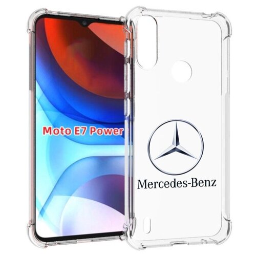 Чехол MyPads mercedes-7 мужской для Motorola Moto E7 Power задняя-панель-накладка-бампер