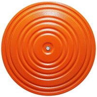 Диск здоровья, MR-D-06, металлический, диаметр 28 см, окрашенный, оранжевый-чёрный MADE IN RUSSIA