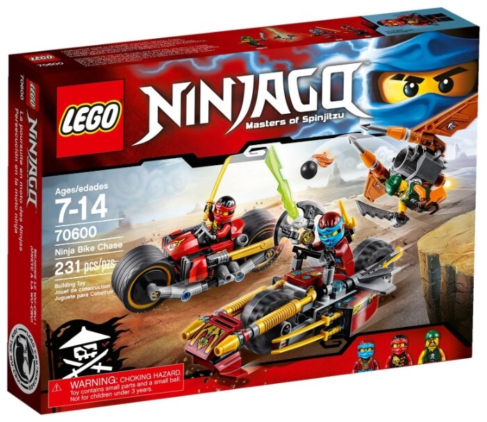 LEGO Ninjago 70600 Погоня на мотоциклах, 231 дет.