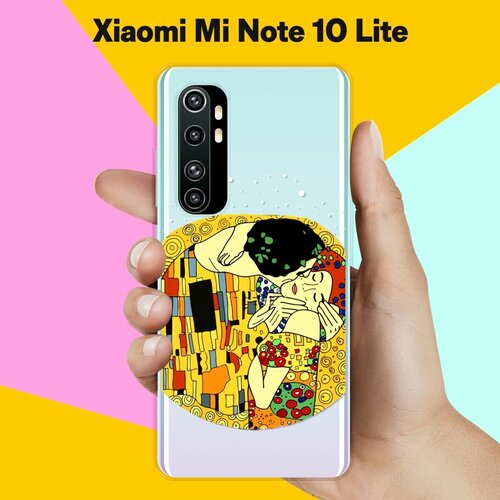 Силиконовый чехол на Xiaomi Mi Note 10 Lite Поцелуй / для Сяоми Ми Ноут 10 Лайт силиконовый чехол с принтом meaning для xiaomi mi note 10 lite сяоми ми ноут 10 лайт