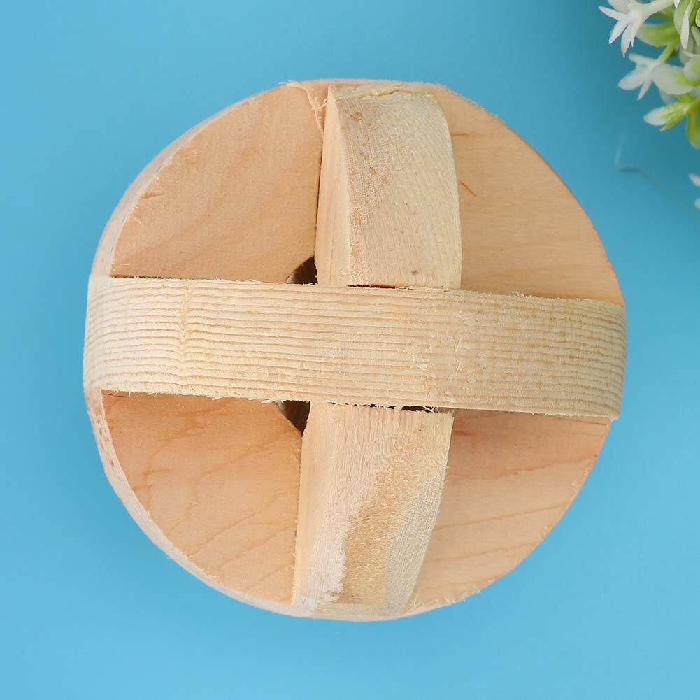 6 см / 24 дюйма деревянная игрушка-мяч для хомяка играющая в жевательную спортивную интерактивную игрушку для мелких товаров для домашних животных