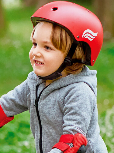 Изображение товара Детский спортивный защитный шлем для велосипеда Hape, красный E1082_HP