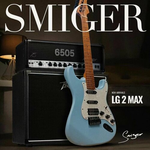 Изображение товара L-G2-MAX （SBL）Smiger Стандартная двухструнная электрогитара Обновлять