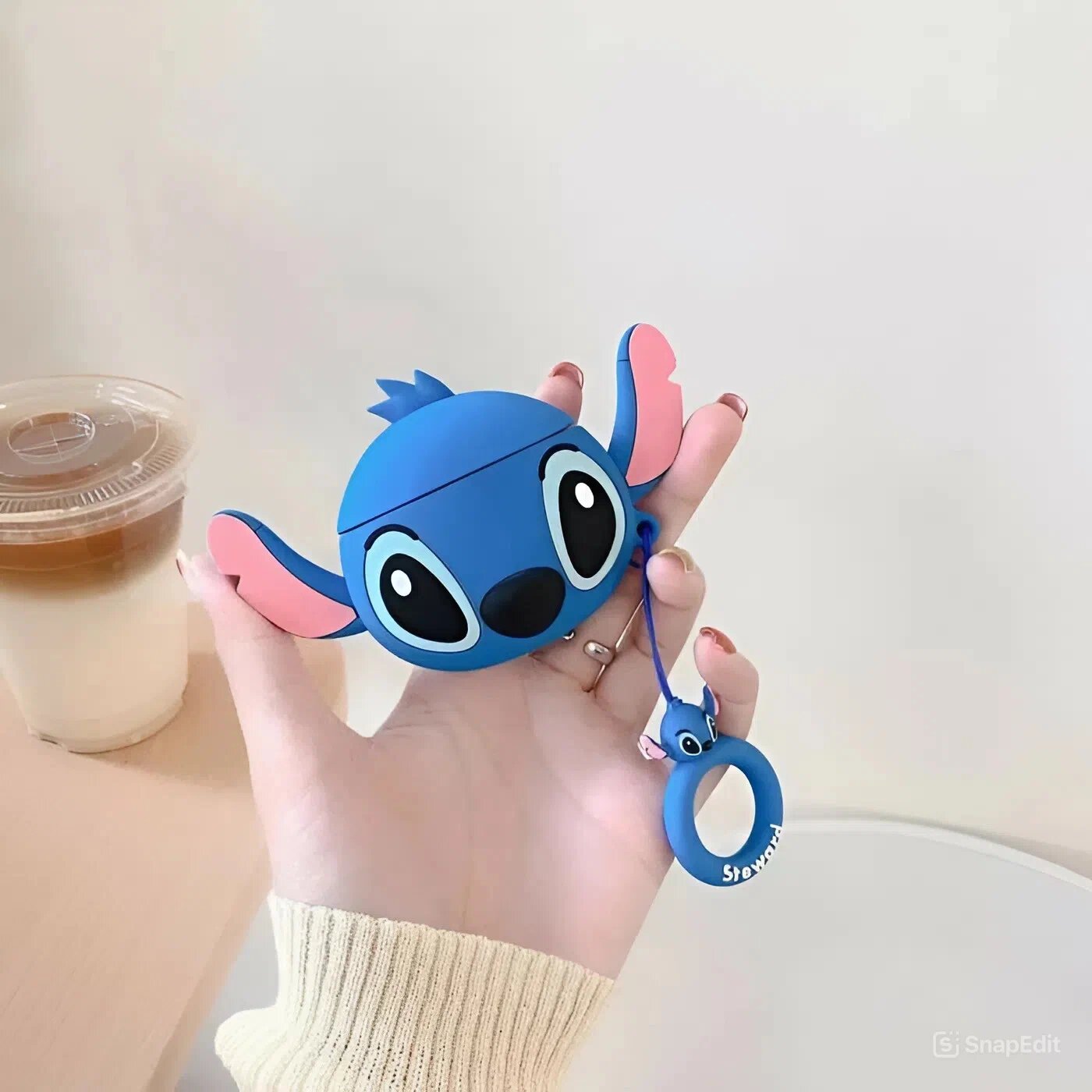 Чехол для беспроводных наушников Стич (Stich) для Apple Airpods Pro 3, синий