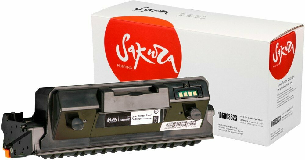 Картридж Sakura 106R03623 для XEROX, черный, 15000 к.