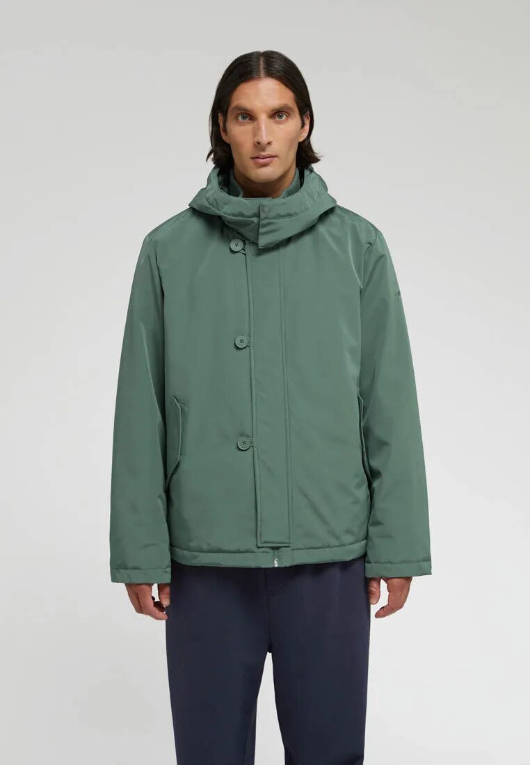 Куртка FINN FLARE утепленная с капюшоном размер M(176-100-90) темно-зеленый