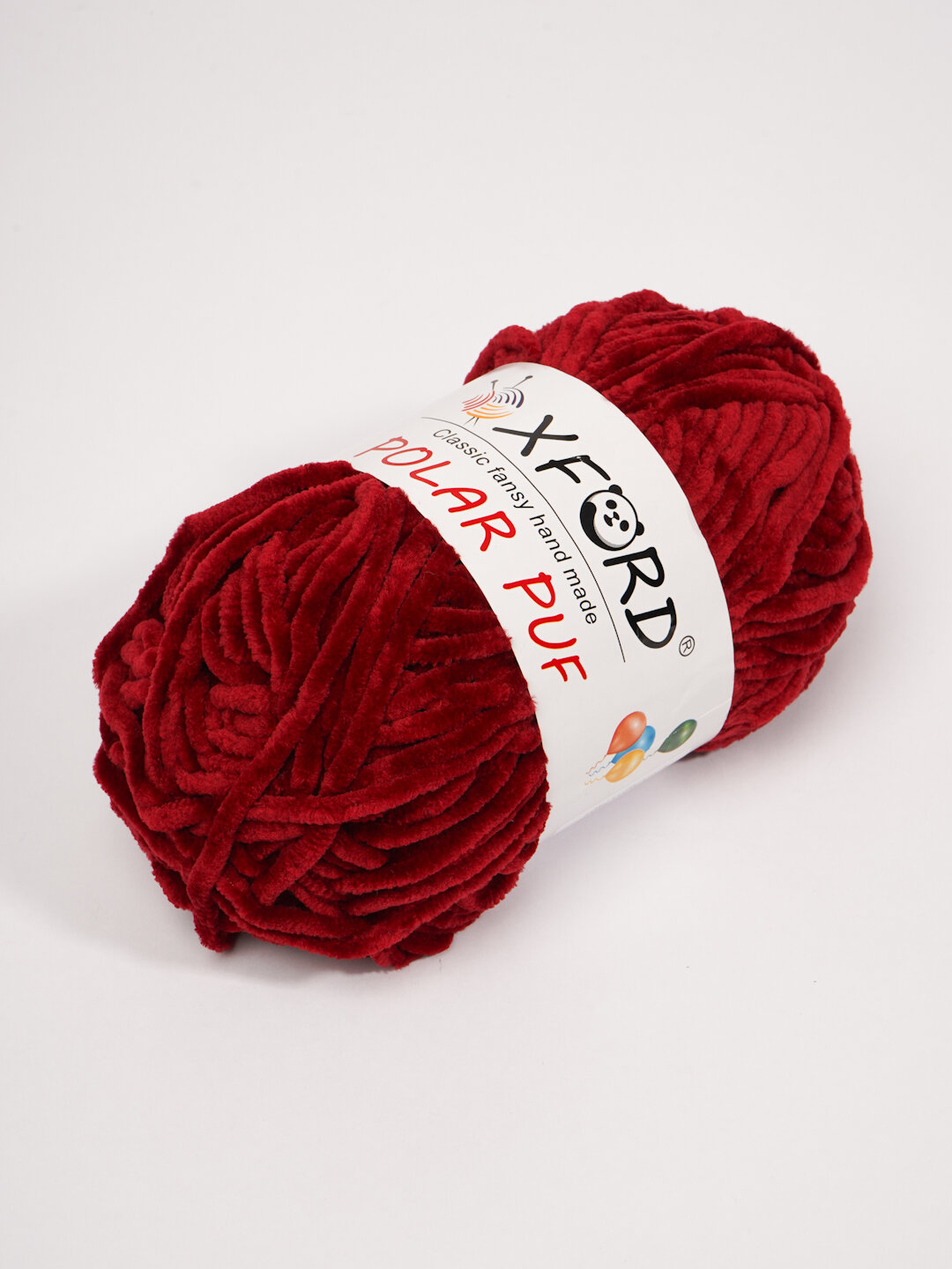 Пряжа для вязания полар пуф 100%, 100г, 110м, однотонная, полестер
