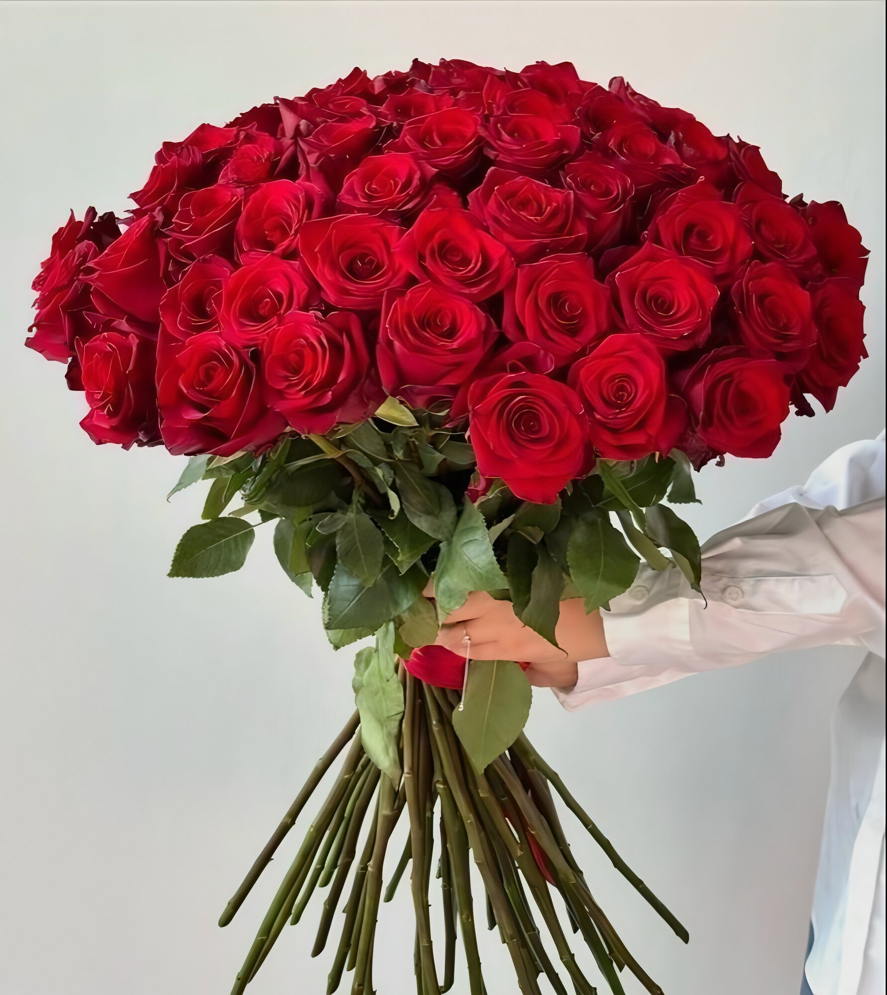 Букет из красных роз 29 шт красивый букет цветов шикарный премиум цветы премиум букет
