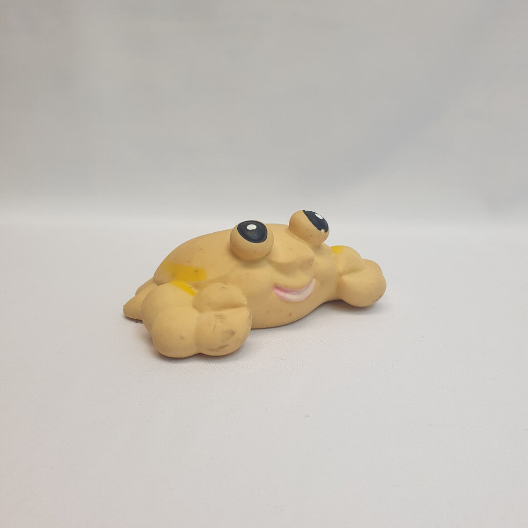 Игрушка Краб, резина высота 6 см, винтаж СССР