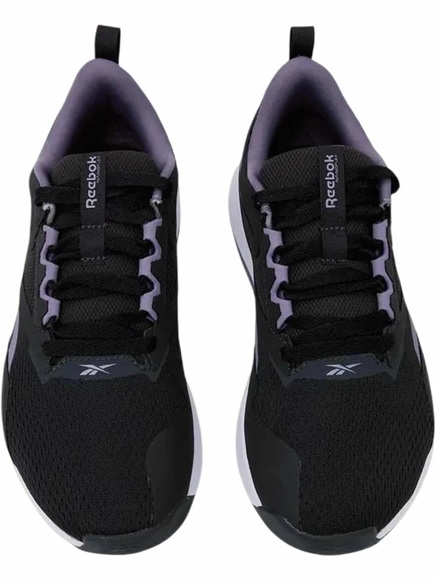 Кроссовки Reebok Nanoflex TR 2, полнота F, размер 8,5 US, черный/фиолетовый/белый — фото 1